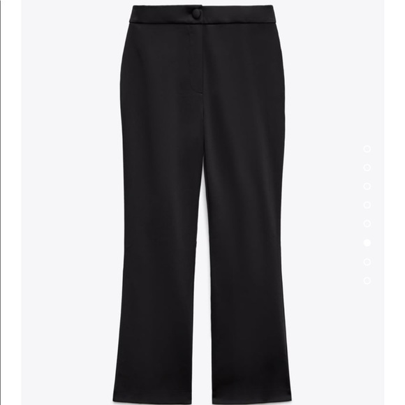 Zara Mini Flared Satin Pants - Picture 2 of 7